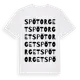 White t-shirt med Spötorget ordlek t-shirt