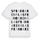 Springaremåla ordlek t-shirt