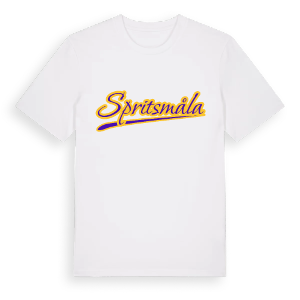 Spritsmåla baseball t-shirt – ekologisk bomull t-shirt från Pinshirt