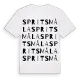 Spritsmåla ordlek t-shirt