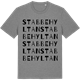 Mid Heather Gray t-shirt med Stabbehyltan ordlek t-shirt