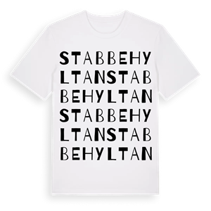 Stabbehyltan ordlek t-shirt – ekologisk bomull t-shirt från Pinshirt