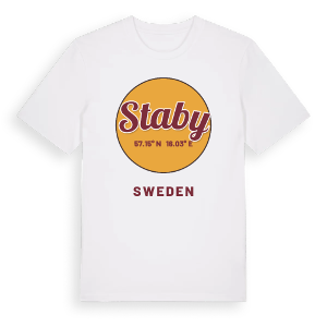 Staby cirkel t-shirt – ekologisk bomull t-shirt från Pinshirt
