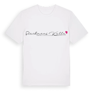 Stackmans kulle hjärta t-shirt – ekologisk bomull t-shirt från Pinshirt