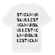 Stackmans kulle ordlek t-shirt