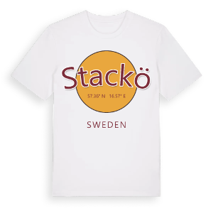 Stackö cirkel t-shirt – ekologisk bomull t-shirt från Pinshirt