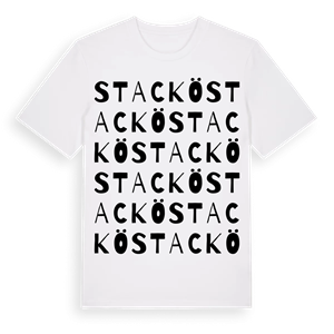 Stackö ordlek t-shirt – ekologisk bomull t-shirt från Pinshirt