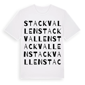Stackvallen ordlek t-shirt – ekologisk bomull t-shirt från Pinshirt
