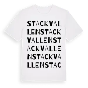 Stackvallen ordlek t-shirt – ekologisk bomull t-shirt från Pinshirt