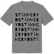 Mid Heather Gray t-shirt med Stämmeryd ordlek t-shirt