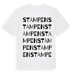 Stampen ordlek t-shirt – ekologisk bomull t-shirt från Pinshirt