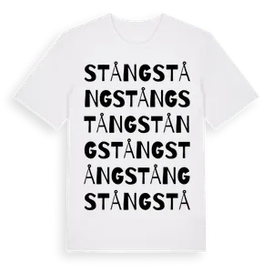 Stång ordlek t-shirt – ekologisk bomull t-shirt från Pinshirt