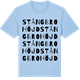 Blue Soul t-shirt med Stångbrohöjd ordlek t-shirt