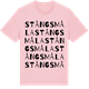 Pink Cotton t-shirt med Stångsmåla ordlek t-shirt