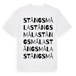 Stångsmåla ordlek t-shirt – ekologisk bomull t-shirt från Pinshirt