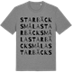 Mid Heather Gray t-shirt med Starbäcksmåla ordlek t-shirt