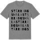 Mid Heather Gray t-shirt med Stärringsmåla ordlek t-shirt