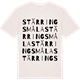 Vintage White t-shirt med Stärringsmåla ordlek t-shirt