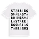 Stärringsmåla ordlek t-shirt
