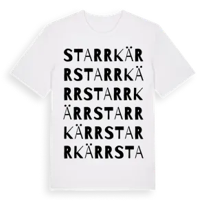 Starrkärr ordlek t-shirt – ekologisk bomull t-shirt från Pinshirt