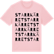 Pink Cotton t-shirt med Starrkärret ordlek t-shirt
