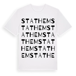 Stathem ordlek t-shirt – ekologisk bomull t-shirt från Pinshirt
