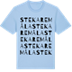 Blue Soul t-shirt med Stekaremåla ordlek t-shirt