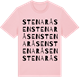 Pink Cotton t-shirt med Stenaråsen ordlek t-shirt