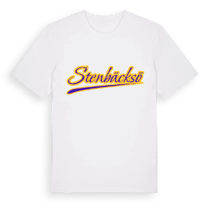 Stenbäcksö baseball t-shirt – ekologisk bomull t-shirt från Pinshirt