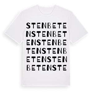 Stenbeten ordlek t-shirt – ekologisk bomull t-shirt från Pinshirt