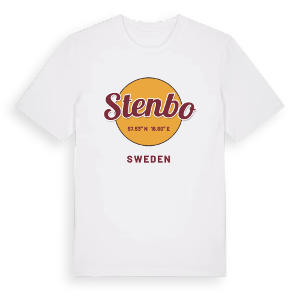 Stenbo cirkel t-shirt – ekologisk bomull t-shirt från Pinshirt