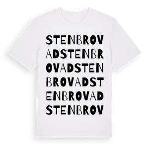 Stenbrovad ordlek t-shirt – ekologisk bomull t-shirt från Pinshirt
