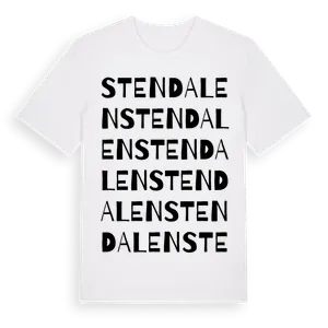 Stendalen ordlek t-shirt – ekologisk bomull t-shirt från Pinshirt
