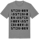 Mid Heather Gray t-shirt med Stenhorvan ordlek t-shirt