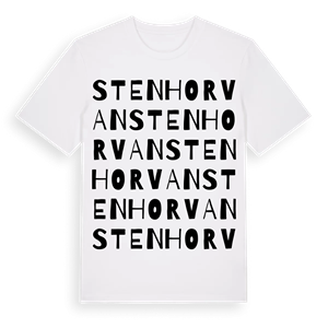Stenhorvan ordlek t-shirt – ekologisk bomull t-shirt från Pinshirt