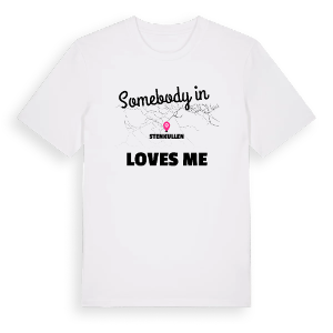Någon i Stenkullen älskar mig t-shirt – ekologisk bomull t-shirt från Pinshirt
