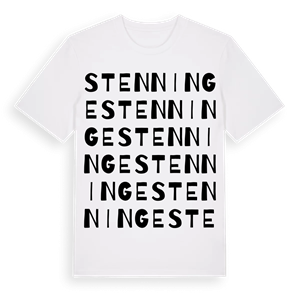 Stenninge ordlek t-shirt – ekologisk bomull t-shirt från Pinshirt