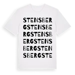 Stensberg ordlek t-shirt – ekologisk bomull t-shirt från Pinshirt