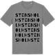 Mid Heather Gray t-shirt med Stensholm ordlek t-shirt