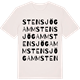 Vintage White t-shirt med Stensjögamm ordlek t-shirt