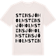 Vintage White t-shirt med Stensjöholm ordlek t-shirt