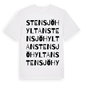 Stensjöhyltan ordlek t-shirt – ekologisk bomull t-shirt från Pinshirt