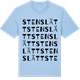 Blue Soul t-shirt med Stenslätt ordlek t-shirt