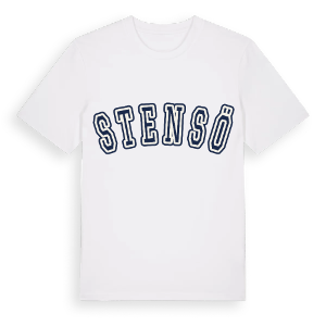 Stensö college t-shirt – ekologisk bomull t-shirt från Pinshirt