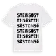 White t-shirt med Stensö ordlek t-shirt