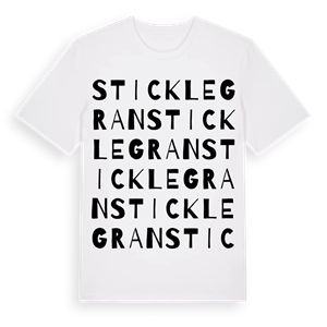Sticklegran ordlek t-shirt – ekologisk bomull t-shirt från Pinshirt