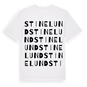Stinelund ordlek t-shirt – ekologisk bomull t-shirt från Pinshirt