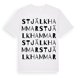 Stjälkhammar ordlek t-shirt – ekologisk bomull t-shirt från Pinshirt
