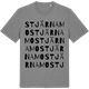 Mid Heather Gray t-shirt med Stjärnamo ordlek t-shirt