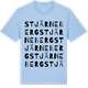 Blue Soul t-shirt med Stjärneberg ordlek t-shirt